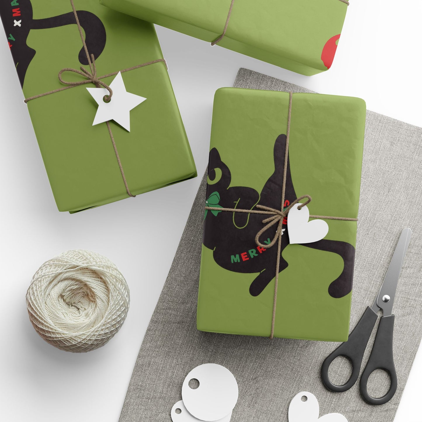 Whimsical Holiday Wrapping Paper Roll