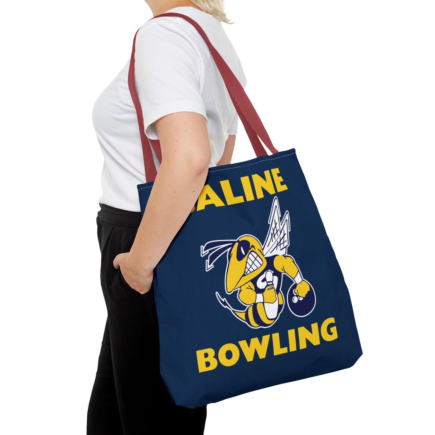 Saline Bowling Tote Bag - Sporty and Stylish Carry-All for Bowling Enthusiasts