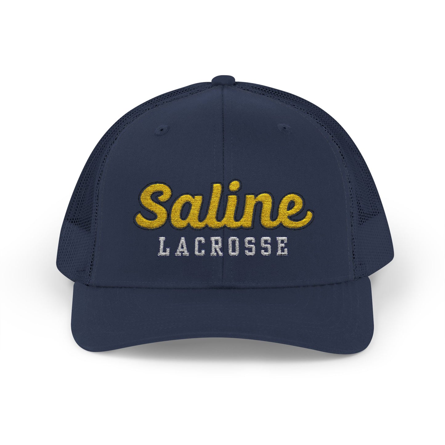 Saline Lacrosse Embroidered Snapback Trucker Cap