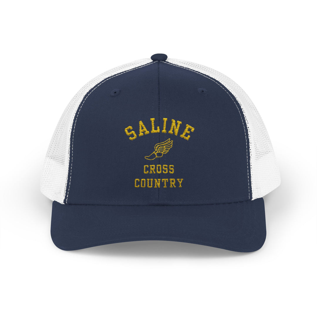 Saline CC Retro Embroidered Trucker Hat