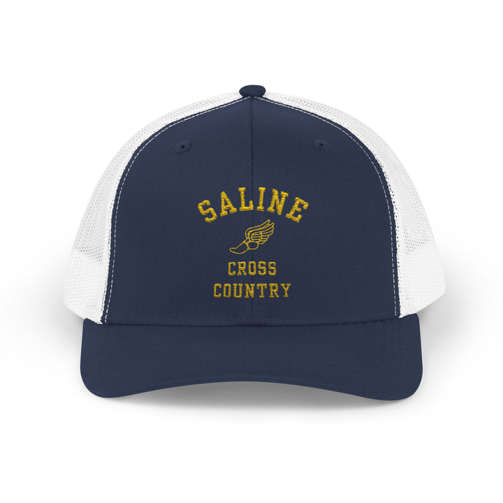 Saline CC Retro Embroidered Trucker Hat