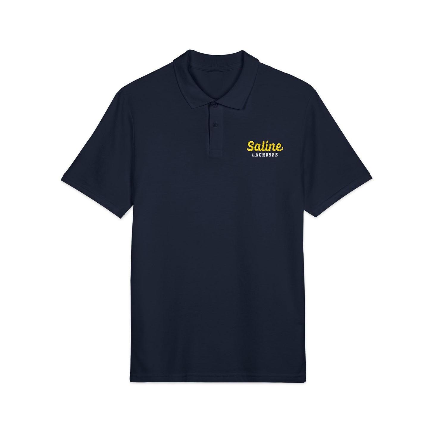 Saline Lax Script Embroidered Polo
