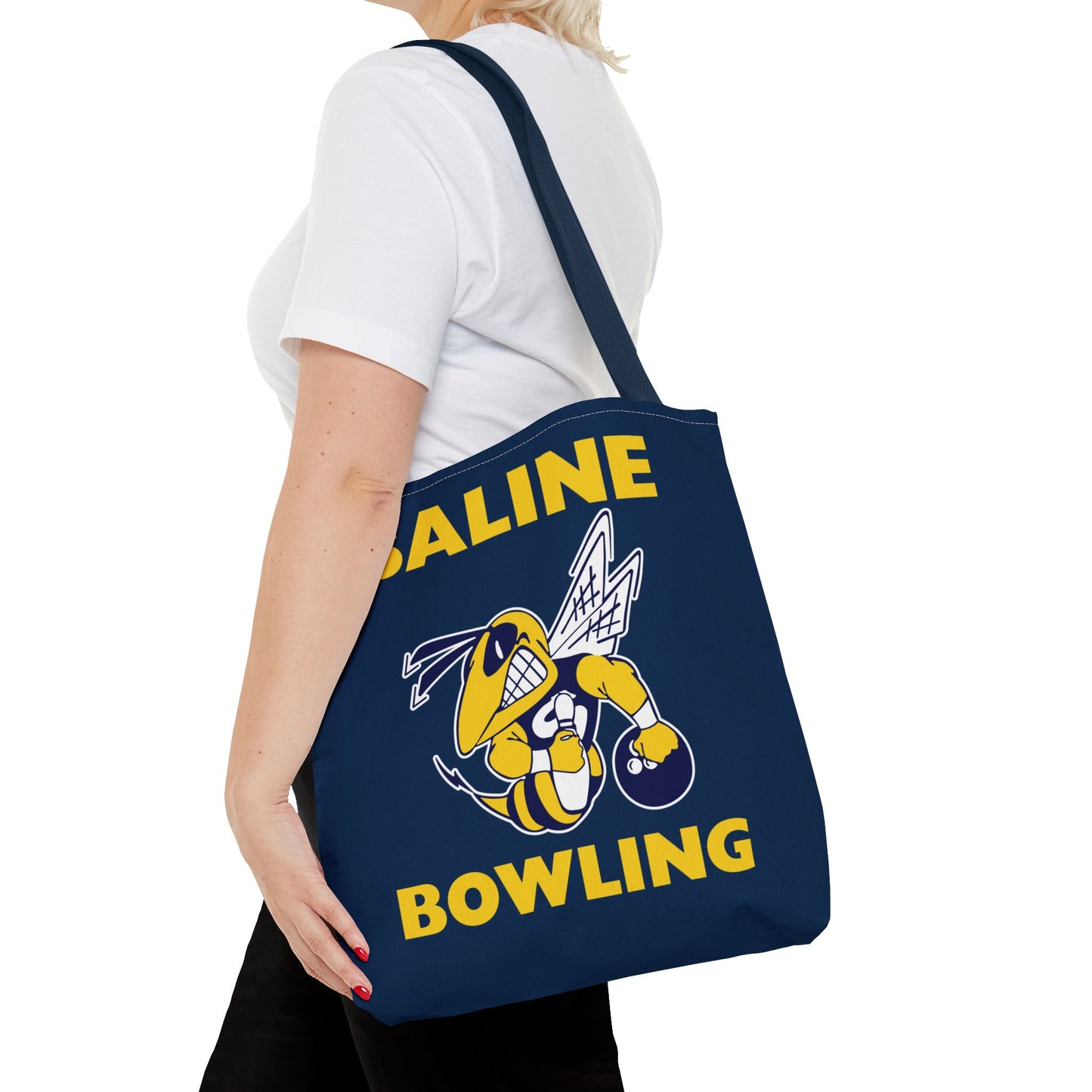 Saline Bowling Tote Bag - Sporty and Stylish Carry-All for Bowling Enthusiasts
