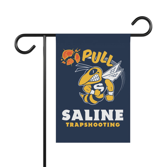 Trap Shooting Garden Banner - Saline Pull Design, Outdoor Decor for Sports Enthusiasts