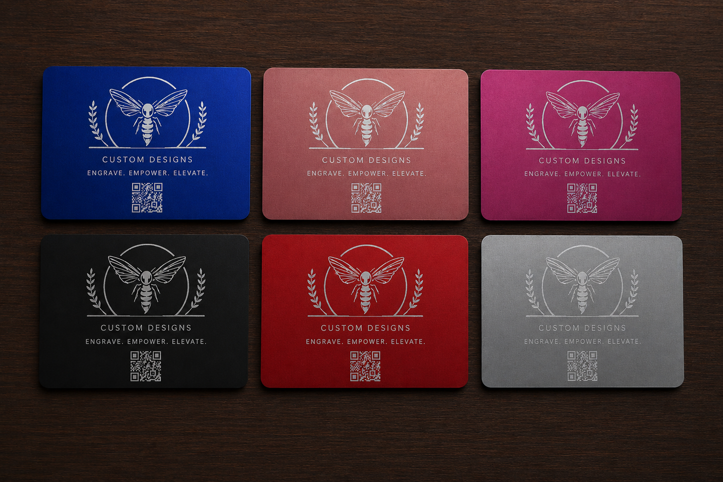 Aluminum Business Cards- 0.45MM thick