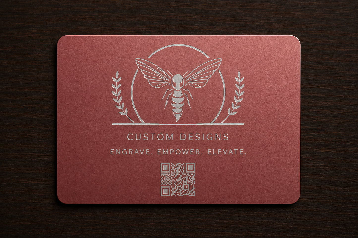 Aluminum Business Cards- 0.45MM thick