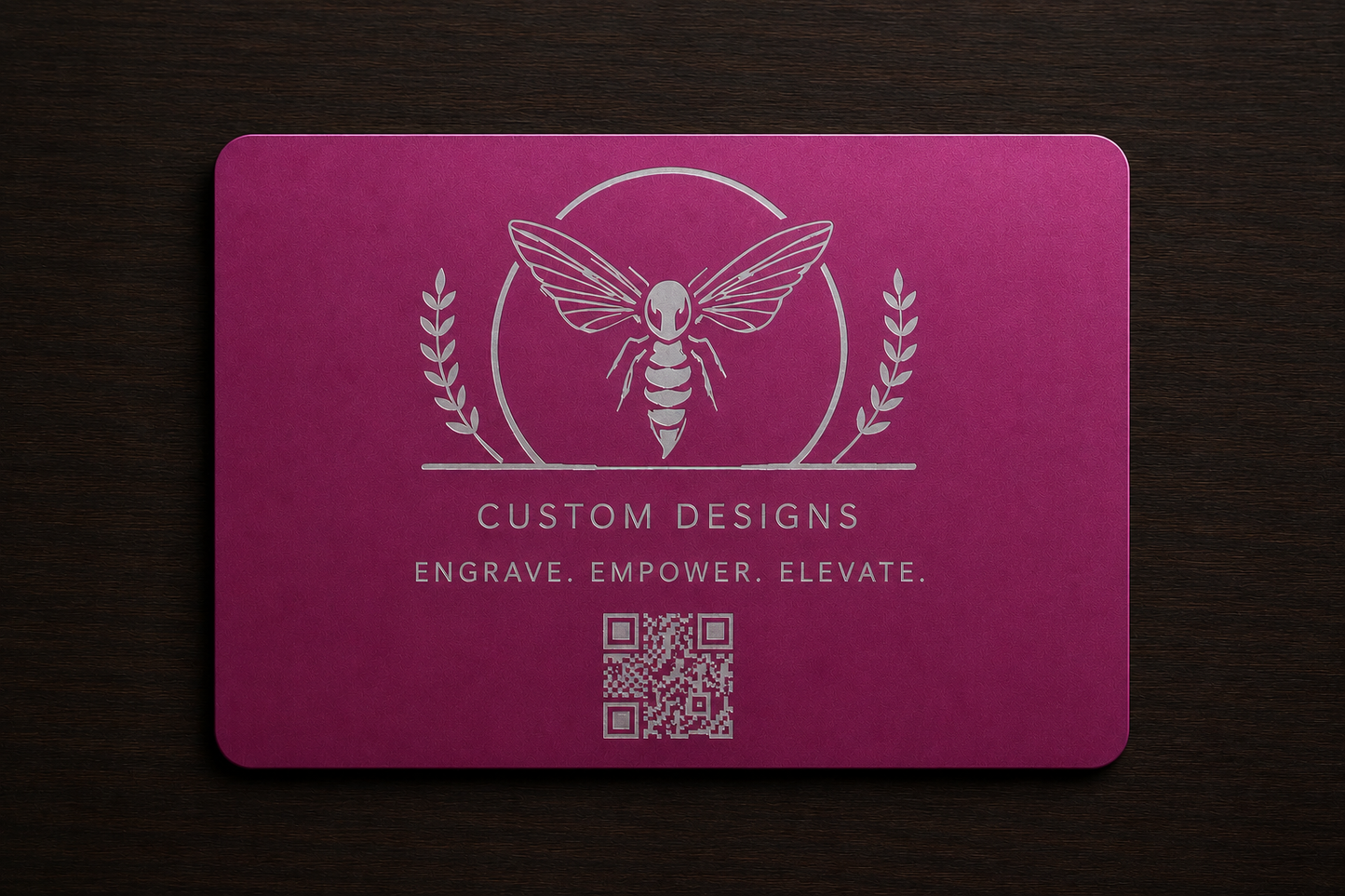 Aluminum Business Cards- 0.45MM thick