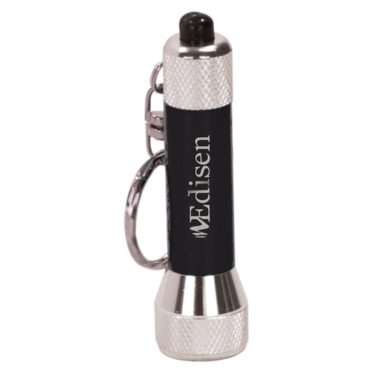2 3/4" 5-LED Laserable Flashlight with Keychain