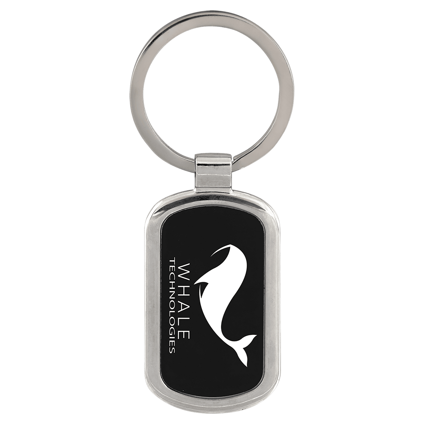 1 1/8" x 1 7/8" Laserable Rectangle Keychain