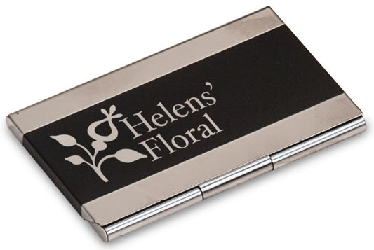 3 3/4" x 2 1/2" Laserable Business Card Holder
