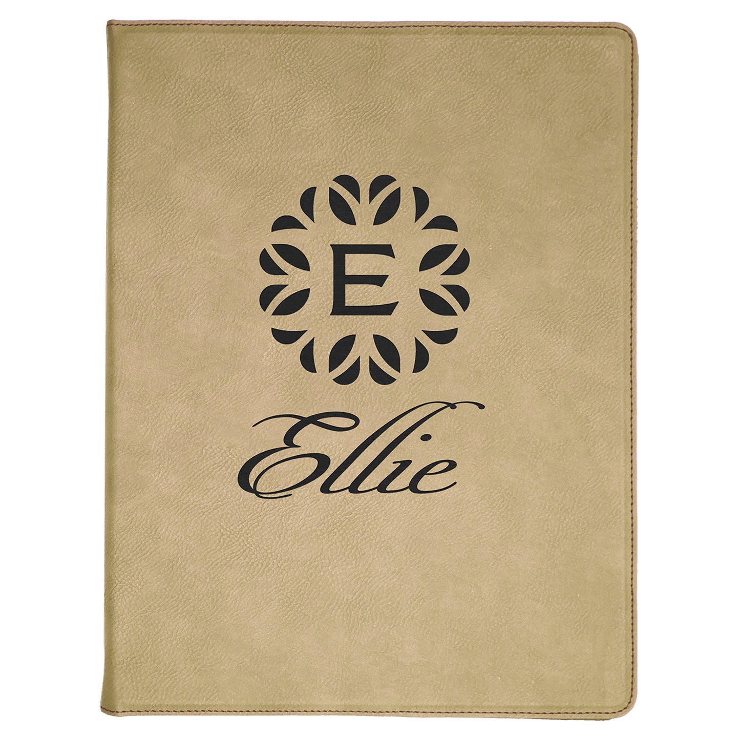 9 1/2" x 12" Laserable Leatherette Portfolio with Notepad
