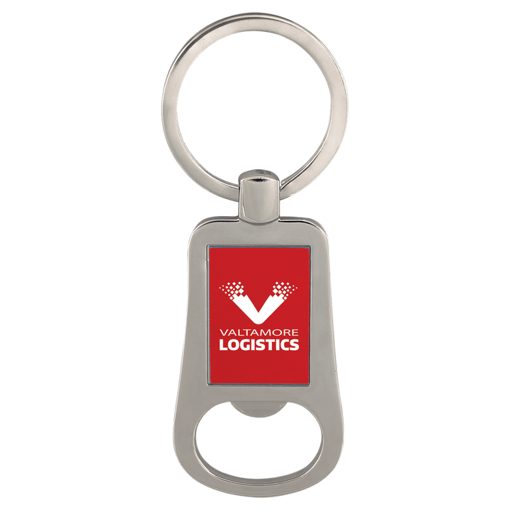 2 1/8" Laserable Bottle Opener Keychain