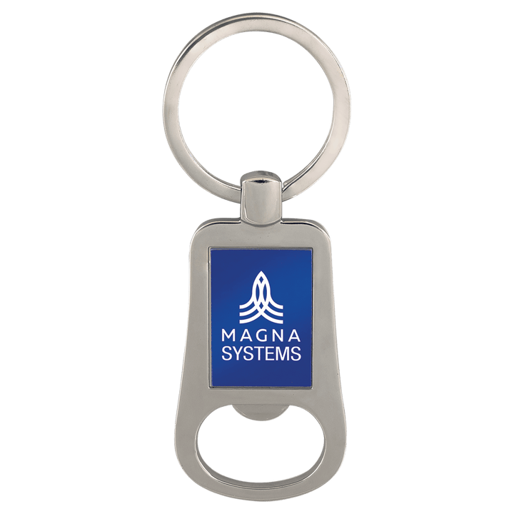 2 1/8" Laserable Bottle Opener Keychain