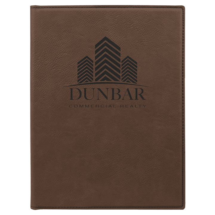 7" x 9" Laserable Leatherette Small Portfolio with Notepad