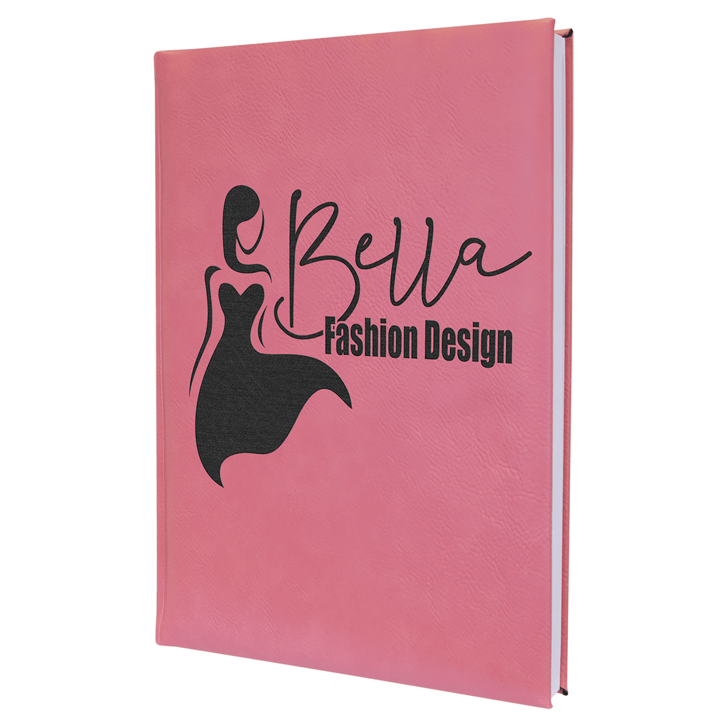 7" x 9 3/4" Laserable Leatherette Sketch Book with Unlined Notepad