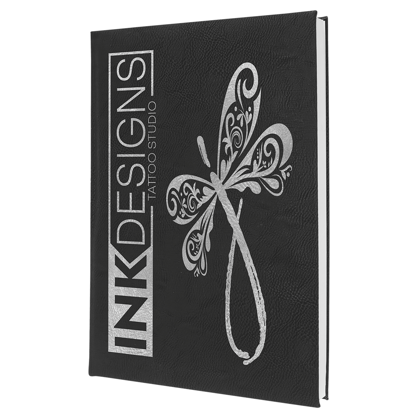 7" x 9 3/4" Laserable Leatherette Sketch Book with Unlined Notepad