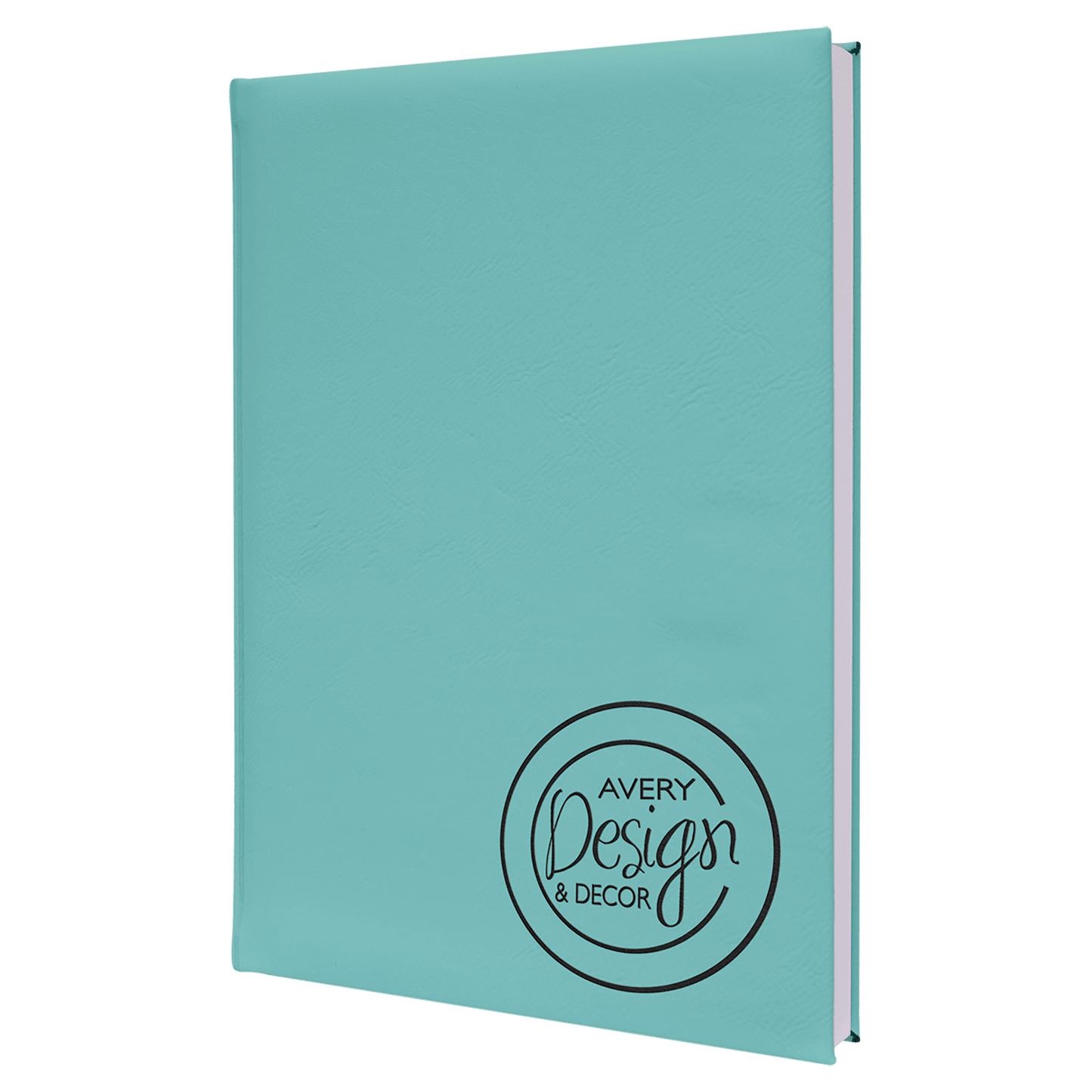 7" x 9 3/4" Laserable Leatherette Sketch Book with Unlined Notepad