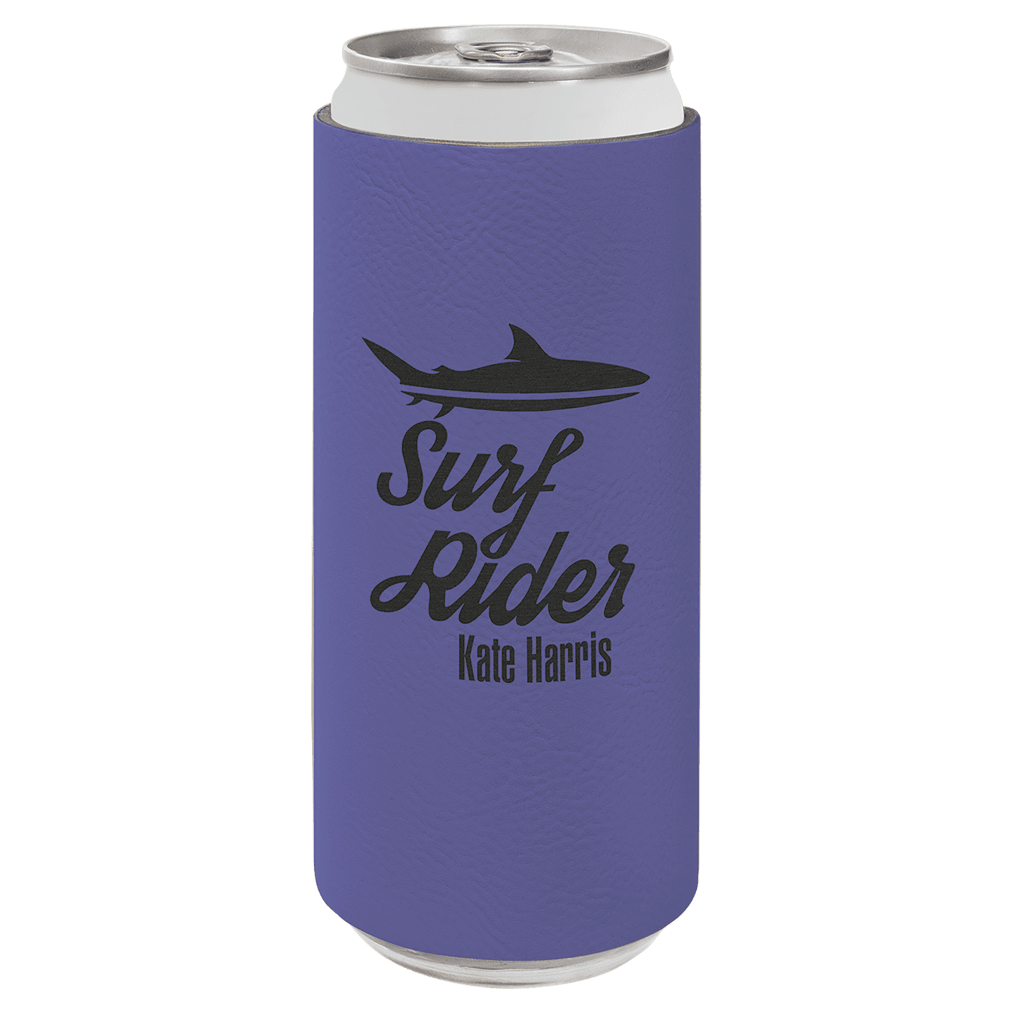 Laserable Leatherette Slim Beverage Holder