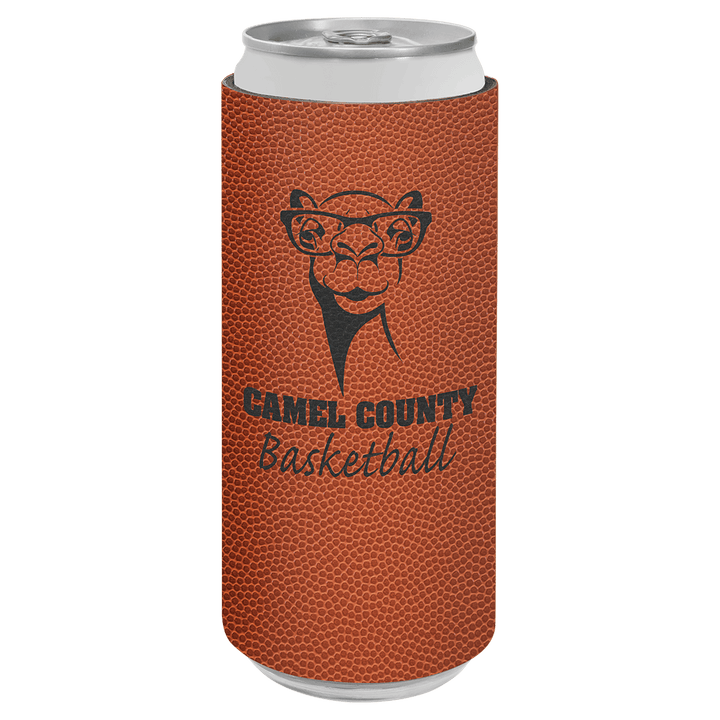 Laserable Leatherette Slim Beverage Holder