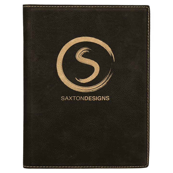 7" x 9" Laserable Leatherette Small Portfolio with Notepad