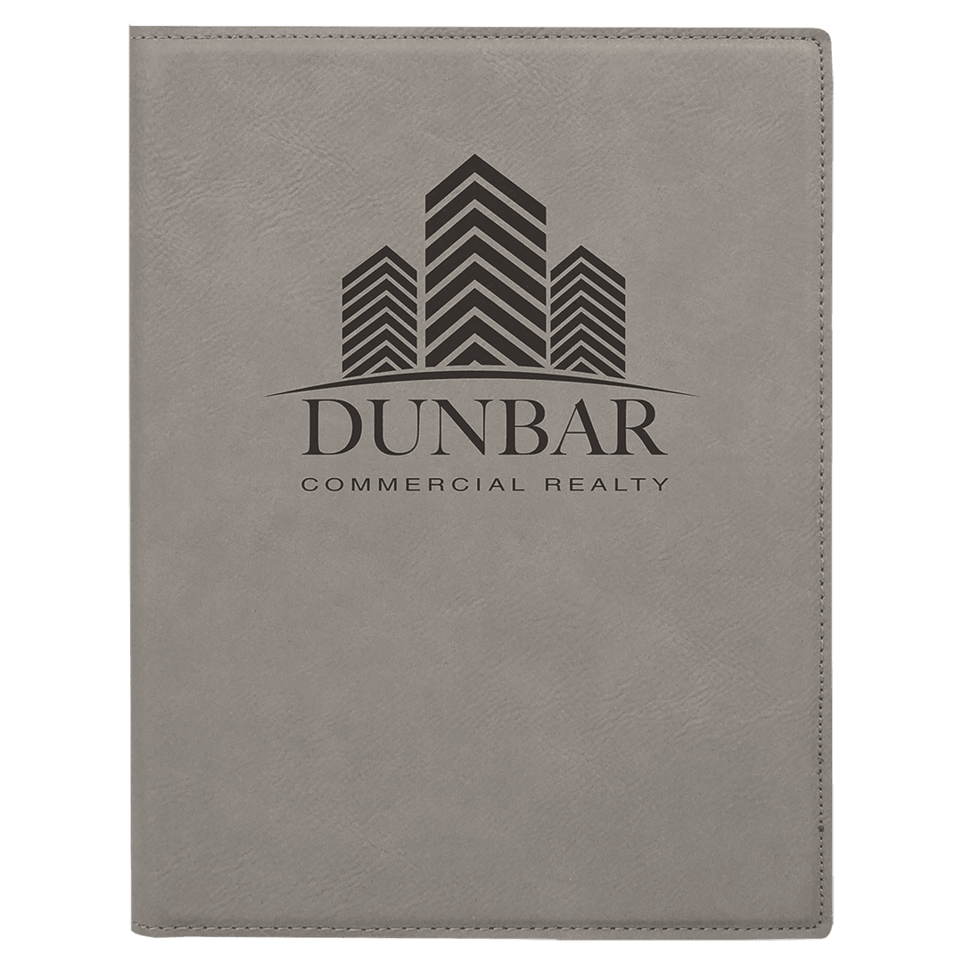 7" x 9" Laserable Leatherette Small Portfolio with Notepad