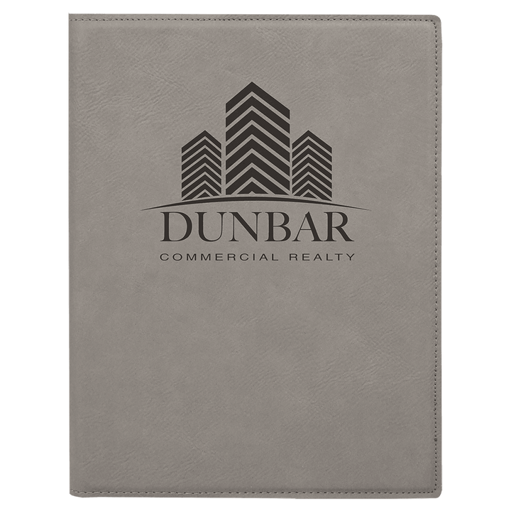 7" x 9" Laserable Leatherette Small Portfolio with Notepad