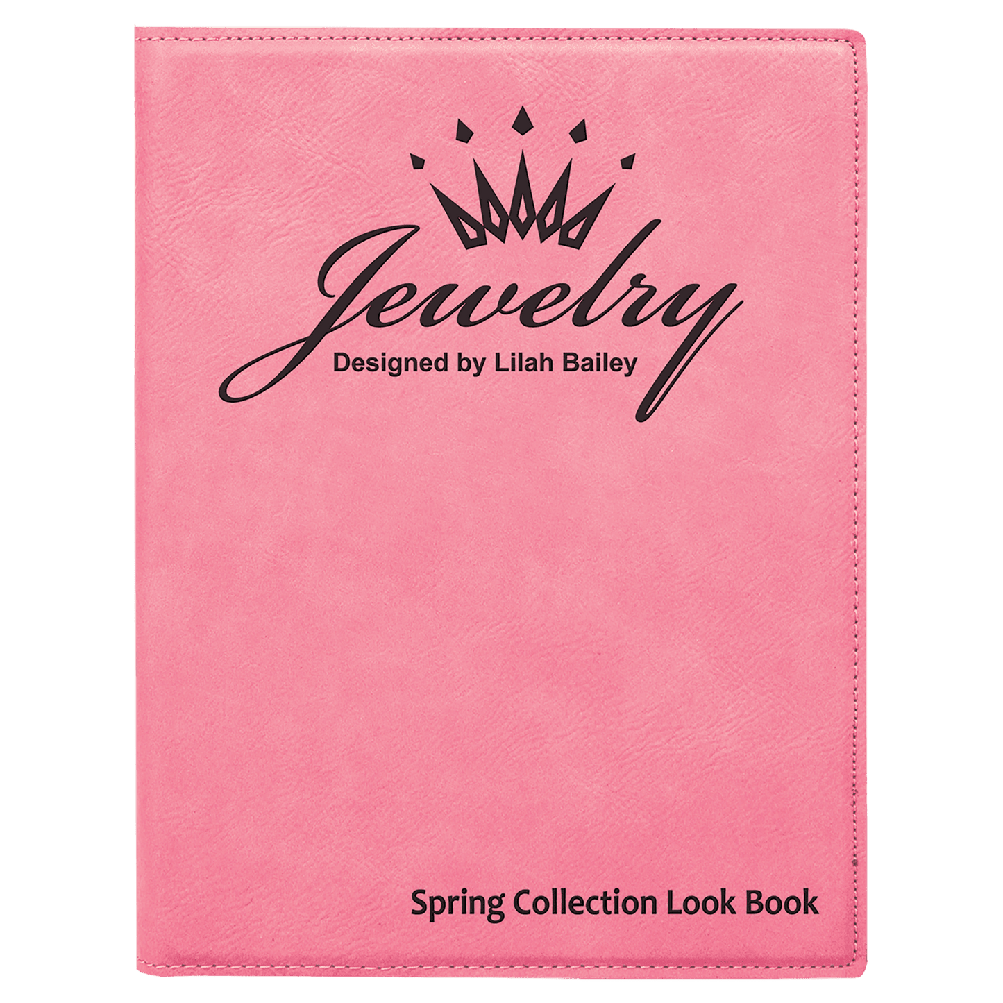 7" x 9" Laserable Leatherette Small Portfolio with Notepad