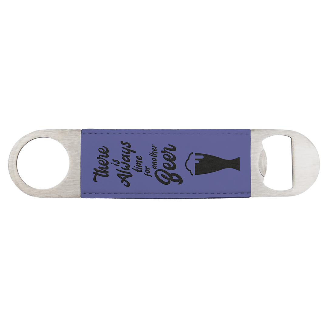 1 1/2" x 7" Laserable Leatherette Bottle Opener