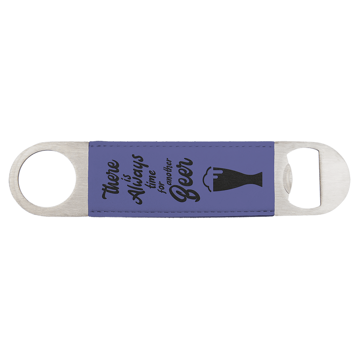 1 1/2" x 7" Laserable Leatherette Bottle Opener