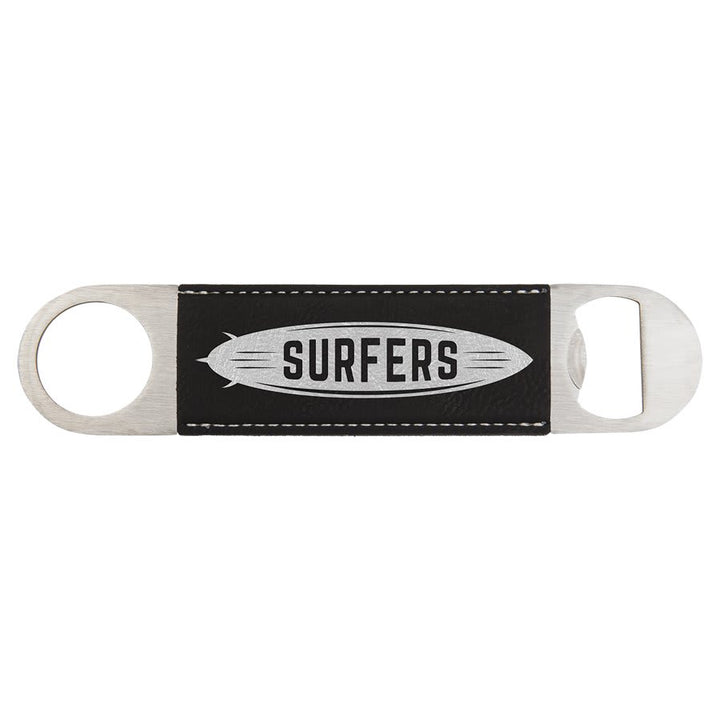 1 1/2" x 7" Laserable Leatherette Bottle Opener