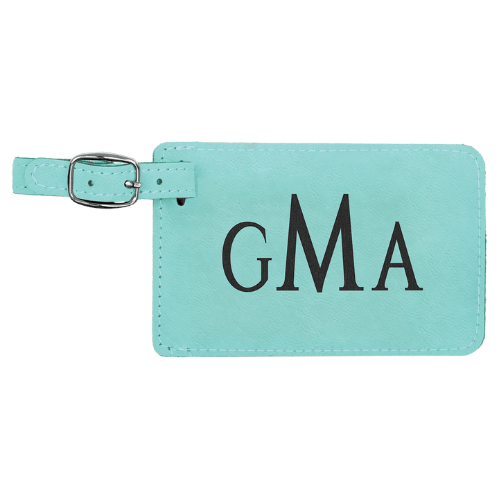 4 1/4" x 2 3/4" Laserable Leatherette Luggage Tag