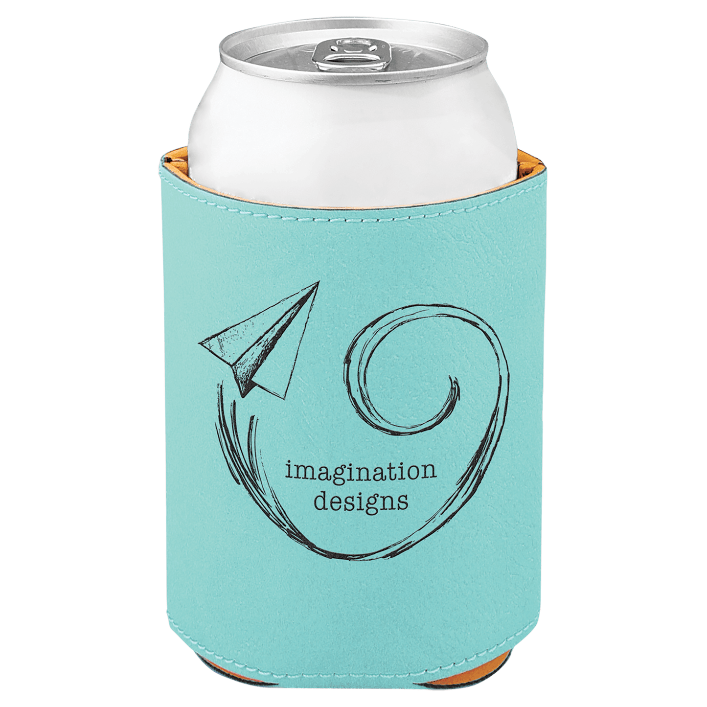 3 3/4" Laserable Leatherette Beverage Holder