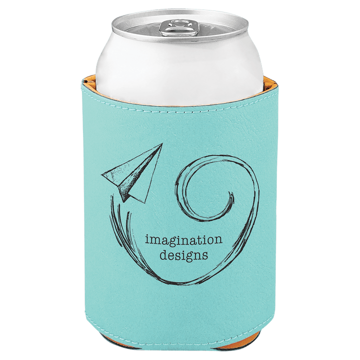 3 3/4" Laserable Leatherette Beverage Holder