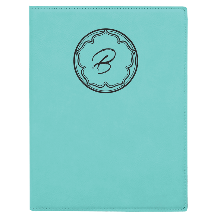 7" x 9" Laserable Leatherette Small Portfolio with Notepad