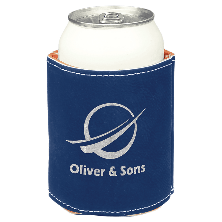 3 3/4" Laserable Leatherette Beverage Holder