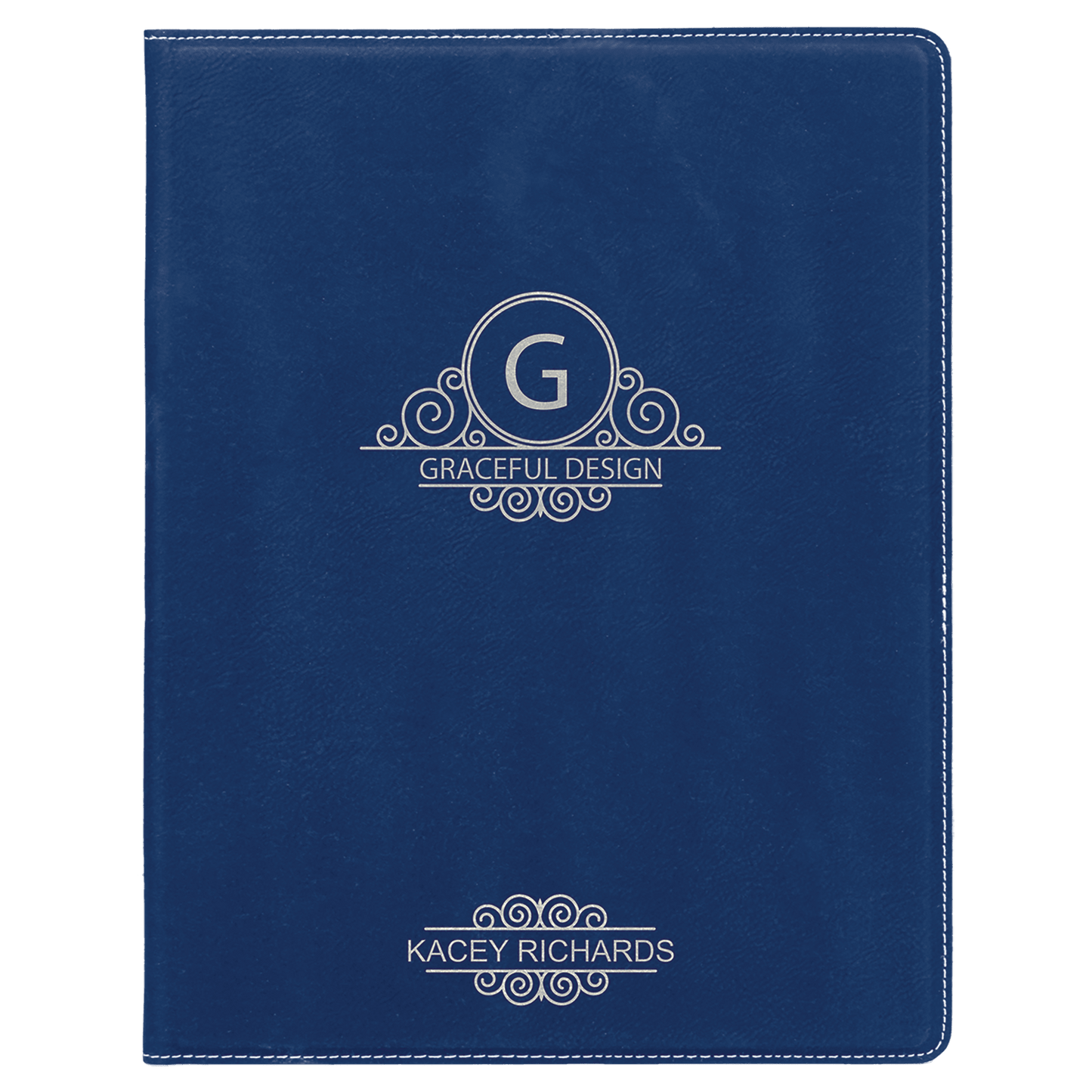7" x 9" Laserable Leatherette Small Portfolio with Notepad