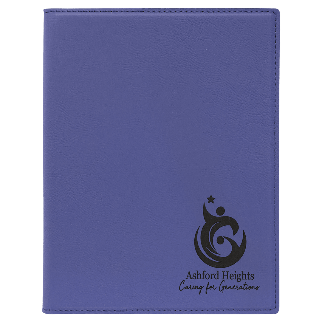 7" x 9" Laserable Leatherette Small Portfolio with Notepad