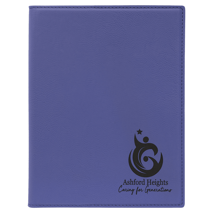 7" x 9" Laserable Leatherette Small Portfolio with Notepad