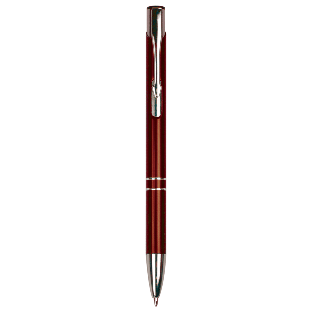 Pen with Silver Trim Laserable Pen