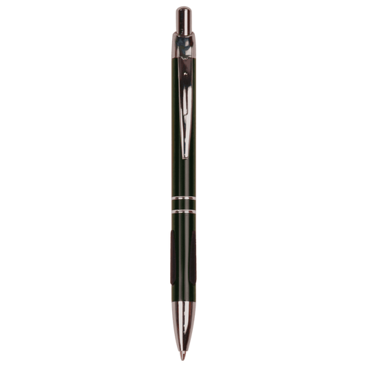 with Silver Trim Laserable Pen with Gripper