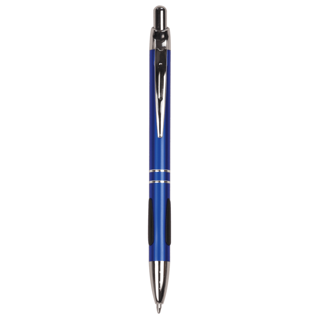 with Silver Trim Laserable Pen with Gripper