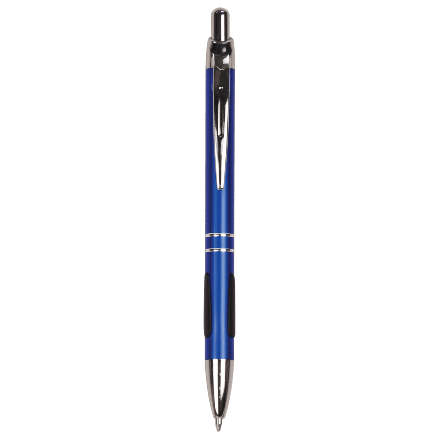 with Silver Trim Laserable Pen with Gripper