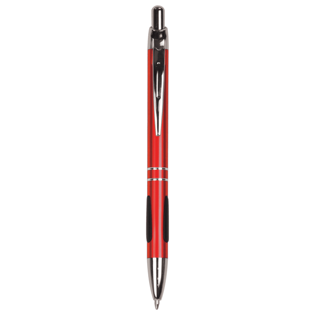 with Silver Trim Laserable Pen with Gripper