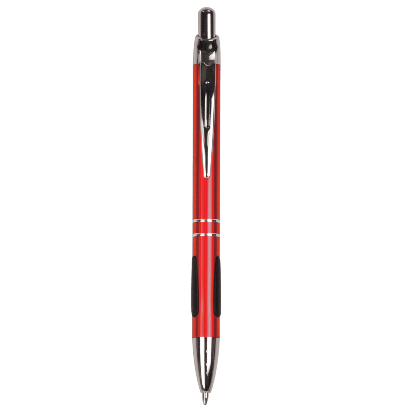 with Silver Trim Laserable Pen with Gripper