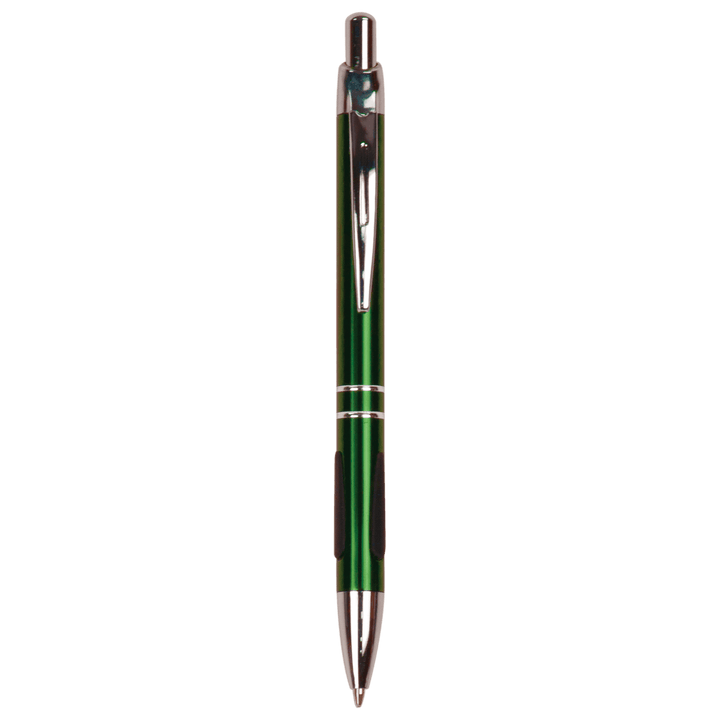 with Silver Trim Laserable Pen with Gripper