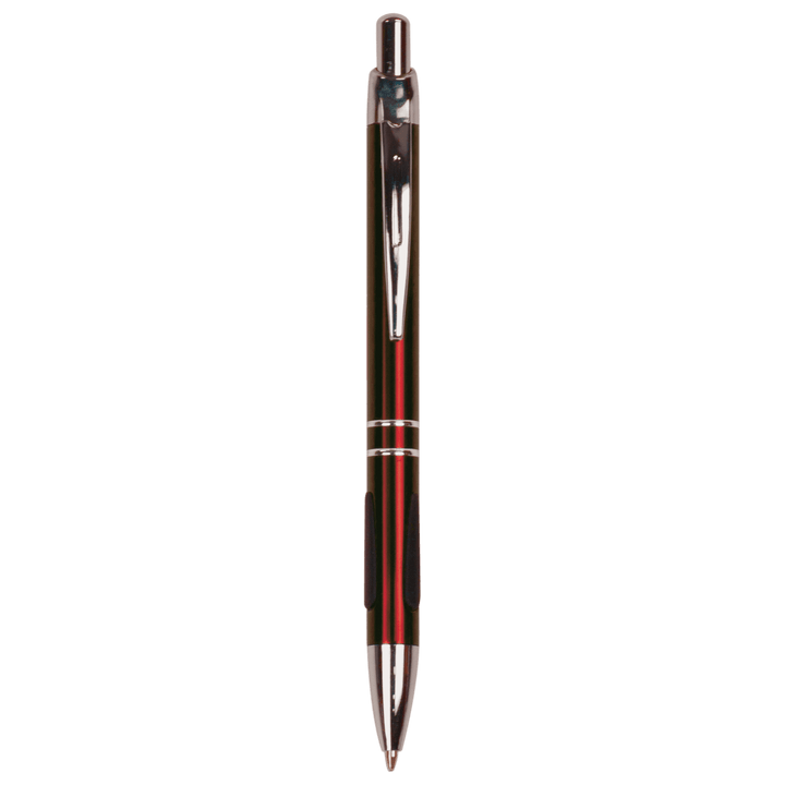 with Silver Trim Laserable Pen with Gripper