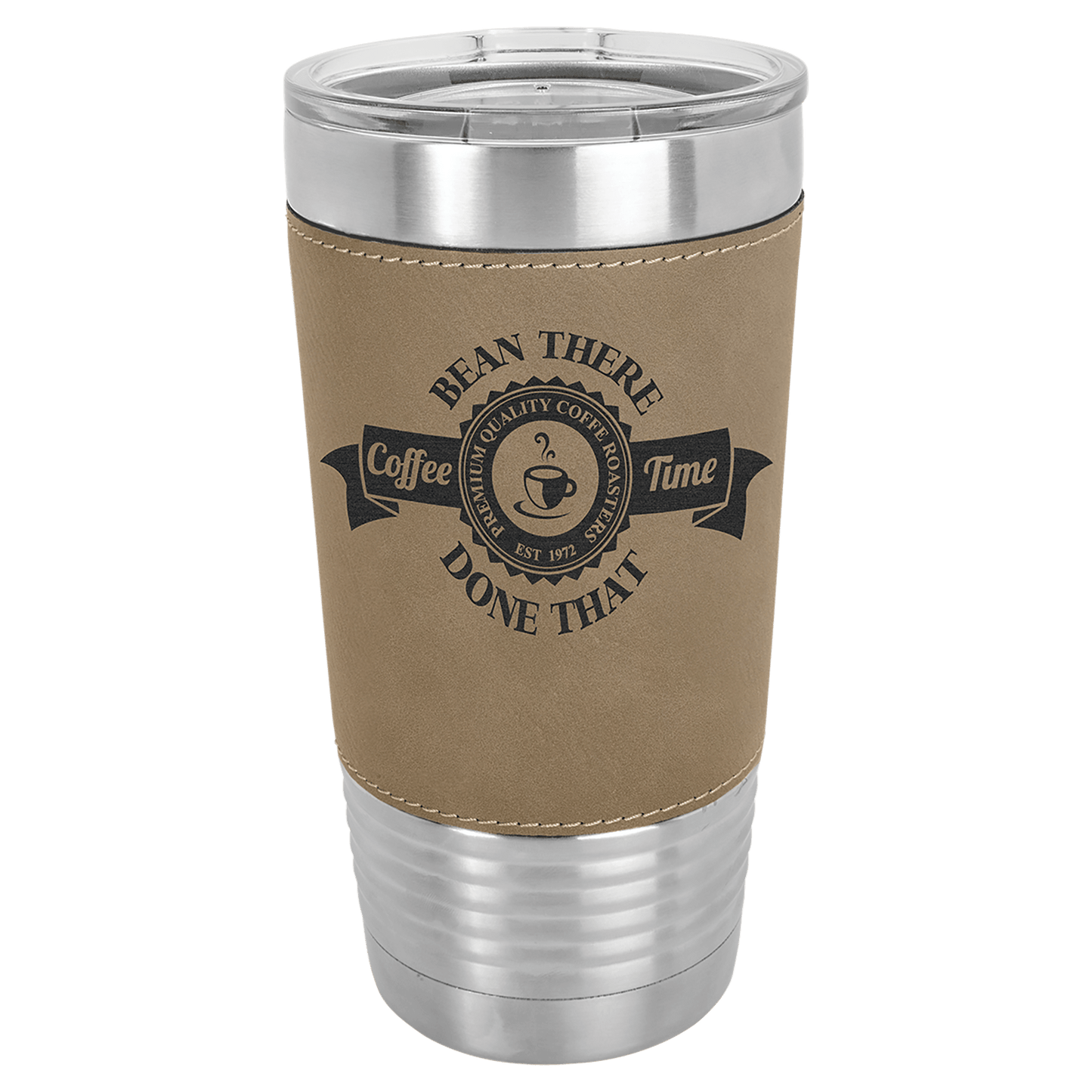 Polar Camel 20 oz. Leatherette Tumbler with Slider Lid
