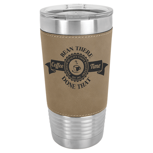 Polar Camel 20 oz. Leatherette Tumbler with Slider Lid