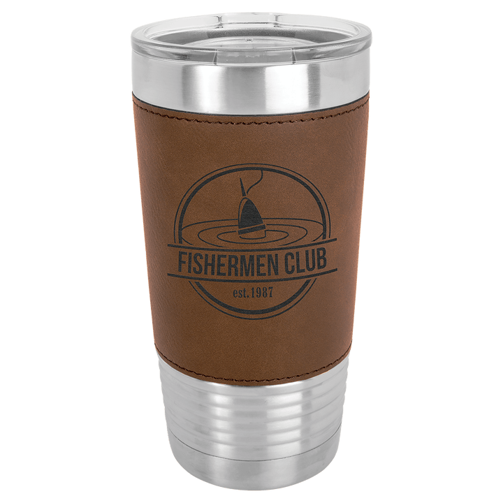 Polar Camel 20 oz. Leatherette Tumbler with Slider Lid