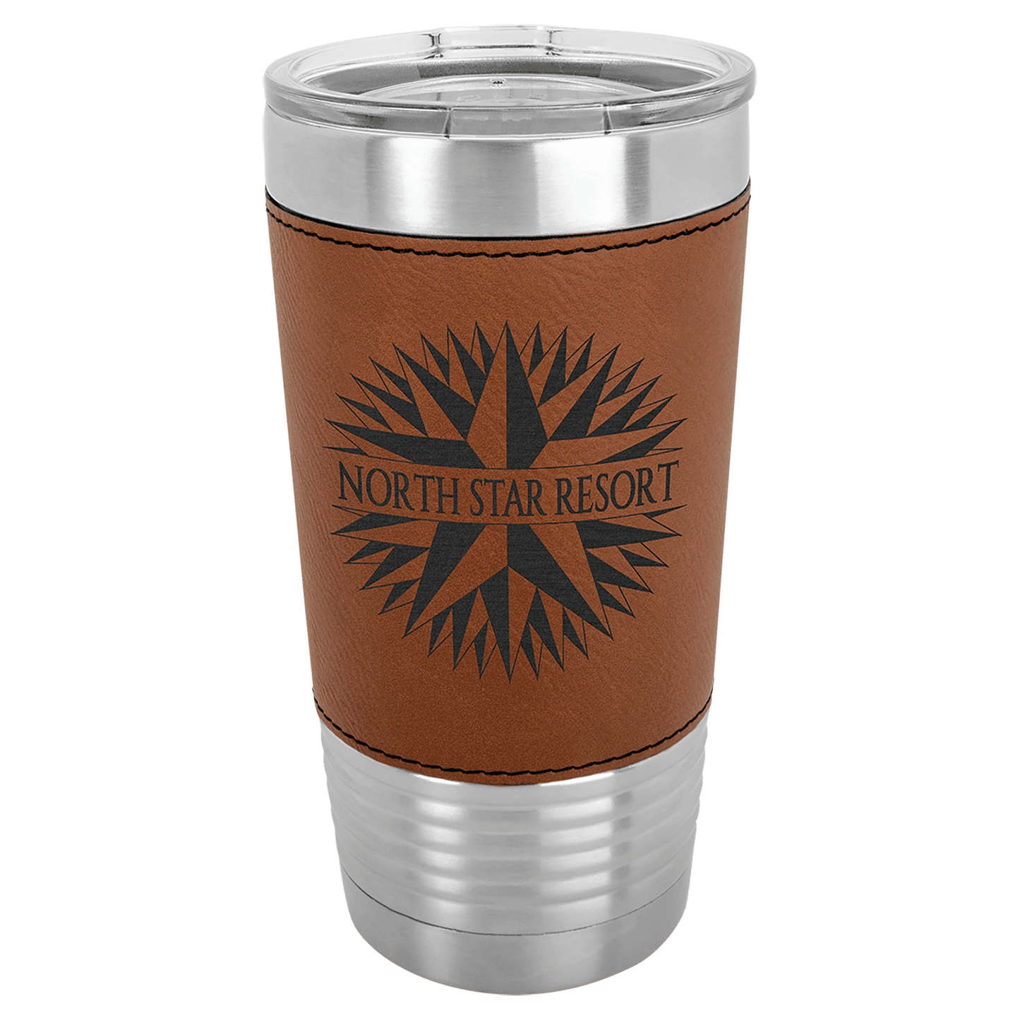 Polar Camel 20 oz. Leatherette Tumbler with Slider Lid